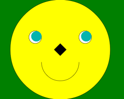 Create Smiling Face in HTML5 Canvas