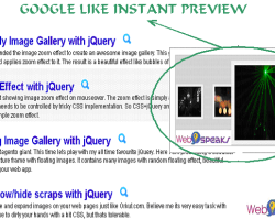 Google like Instant Preview using jQuery & base64 Image Encoding in PHP